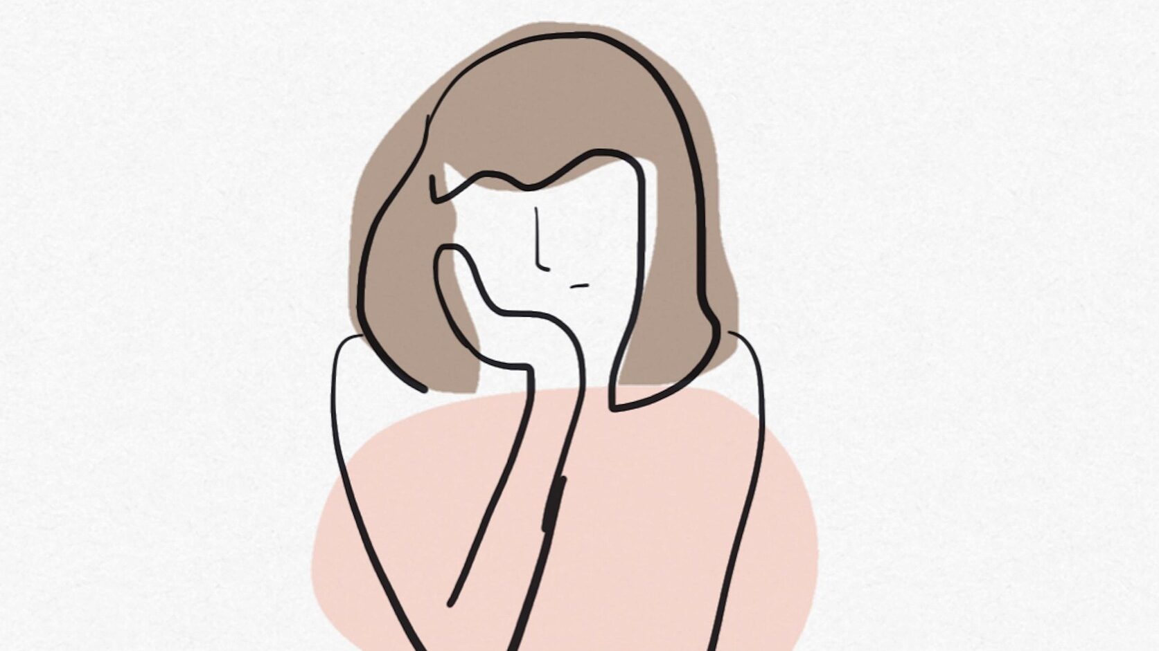 숨고르기 하는 듯한 느낌의 엄마모습