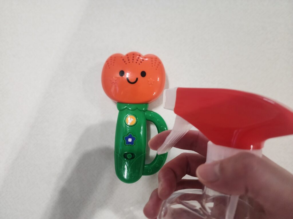 물세척 불가능한 장난감 소독 과정