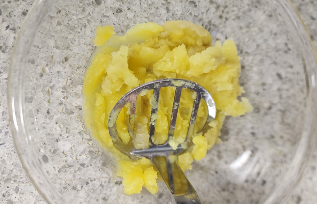 고구마 넣은 유아식 비빔밥 만들기 과정