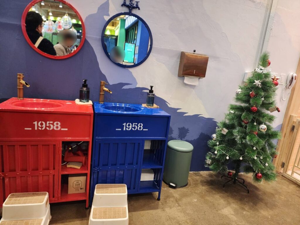 대전 애니멀스타 내부 손씻는 공간