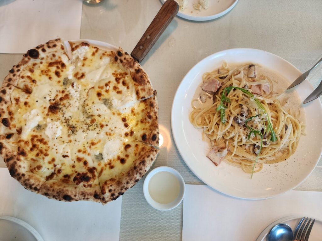 세종 블루스톤 피자와 파스타 메뉴